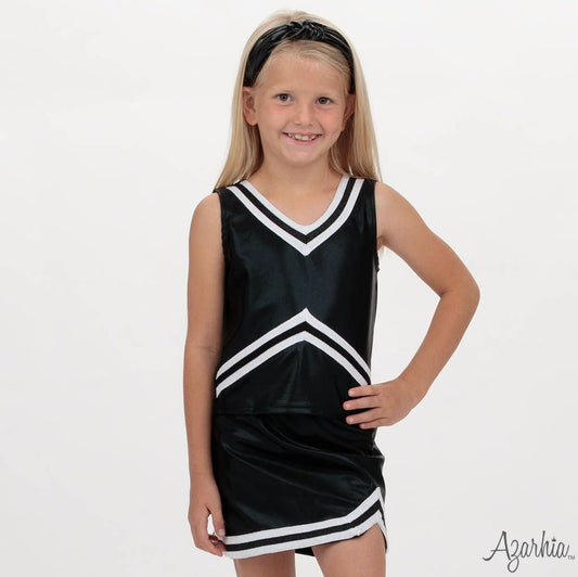 Shimmer Cheer Suit Black