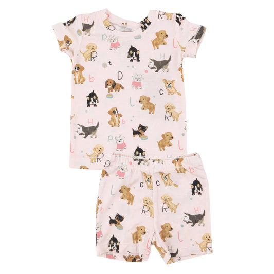 Puppy Alphabet Short Lounge Set