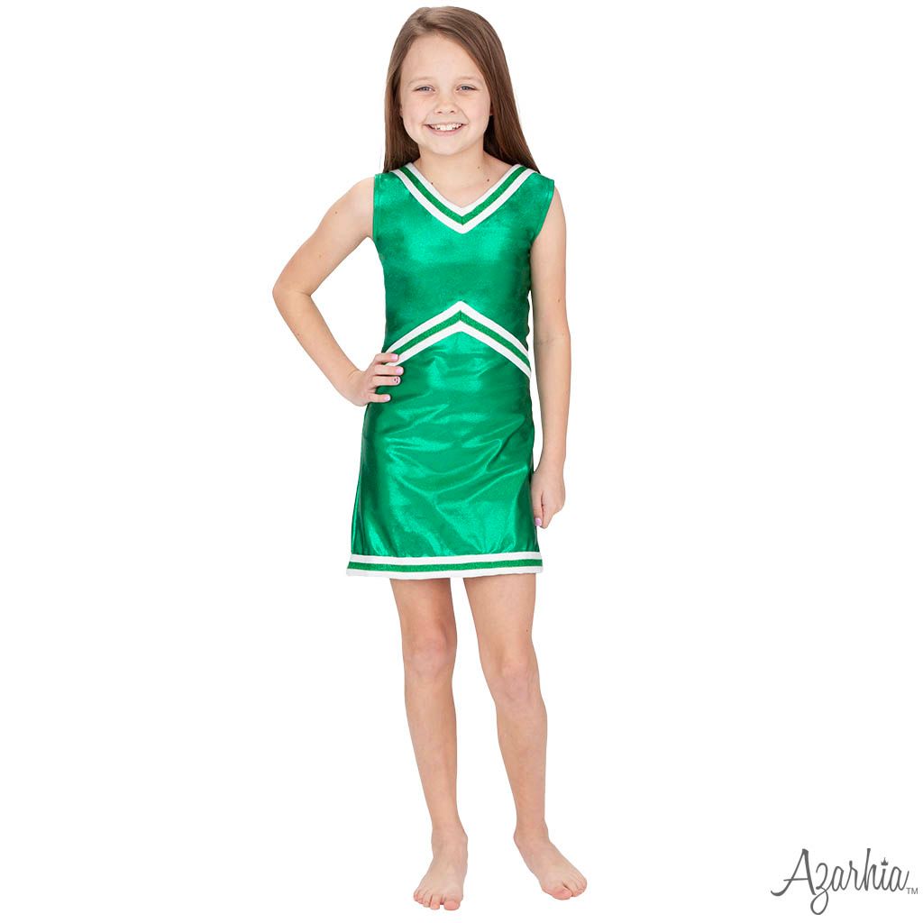 Shimmer Cheer Suit Kelly Green