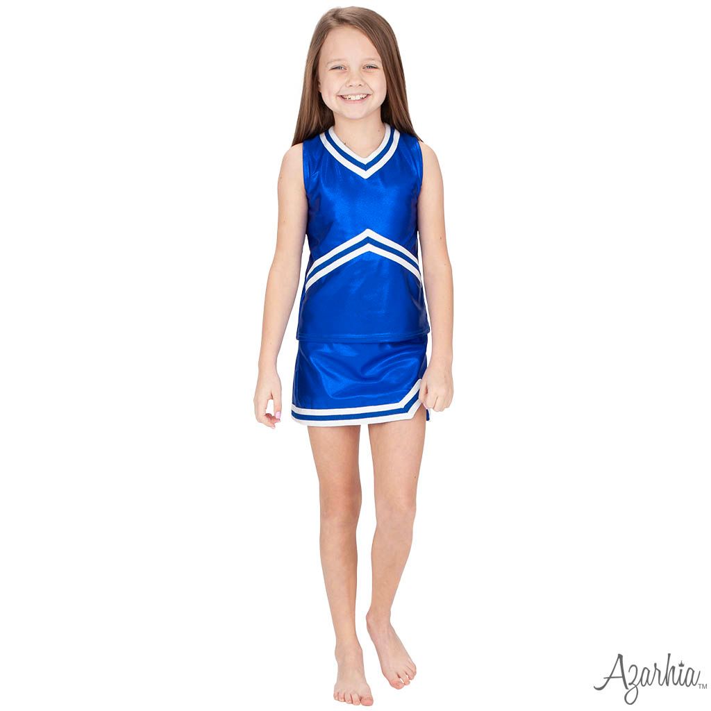 Shimmer Cheer Suit Royal Blue