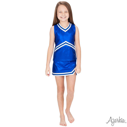 Shimmer Cheer Suit Royal Blue