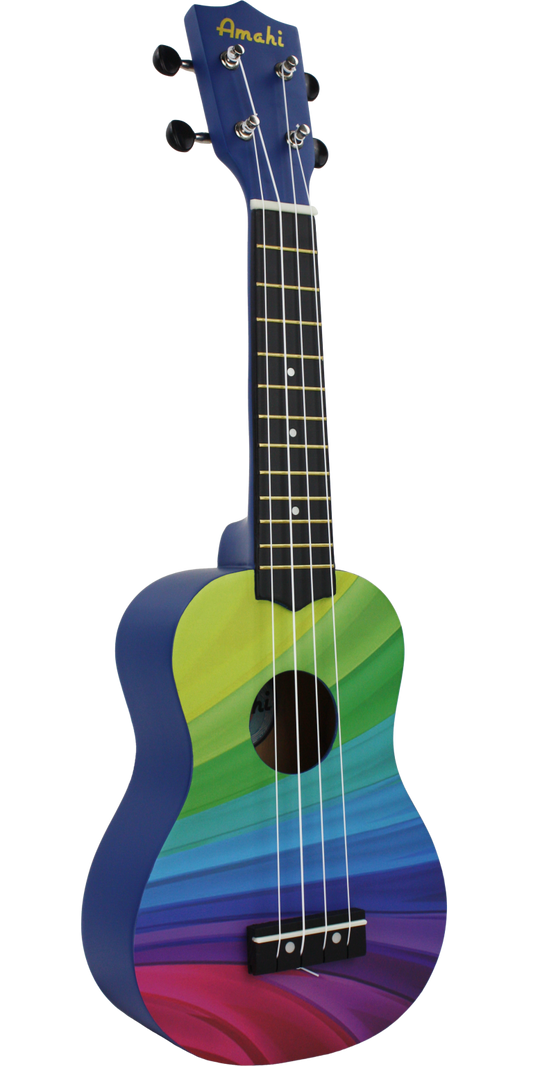 Wavy Rainbow Ukulele
