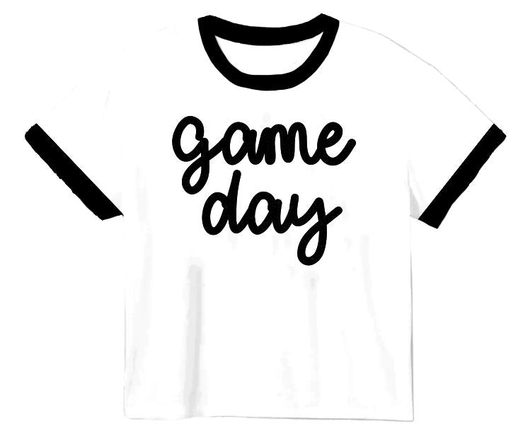 Tinsel Game Day Tee Black