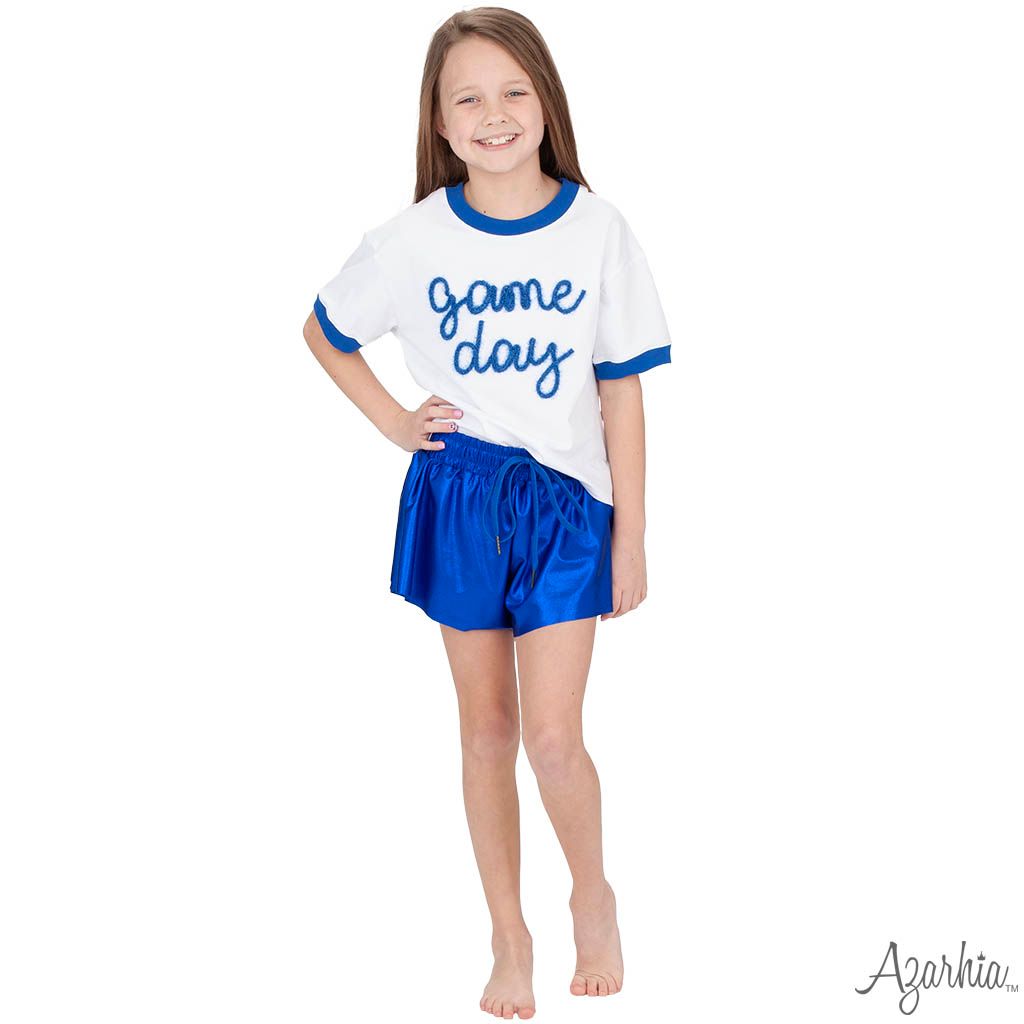 Tinsel Game Day Royal Tee