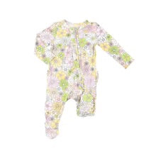 Mixed Retro Floral Zip Footie