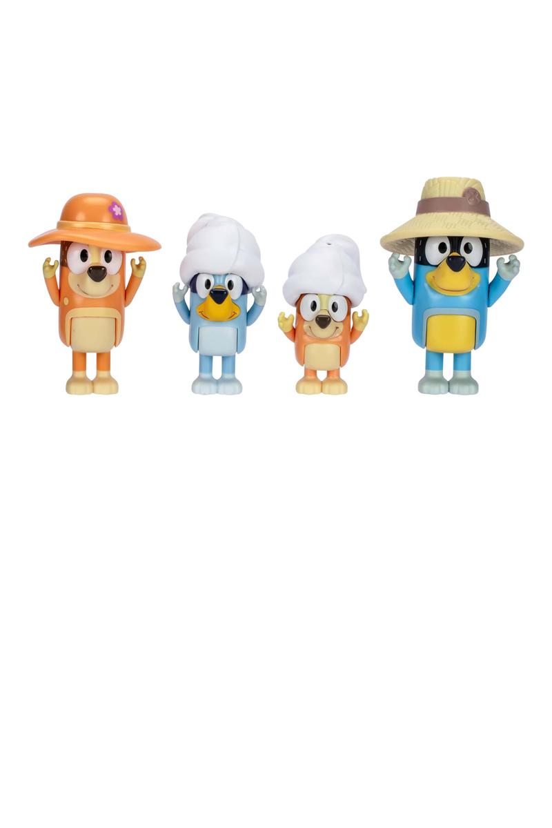 Bluey 4pk Figure - Family Trip