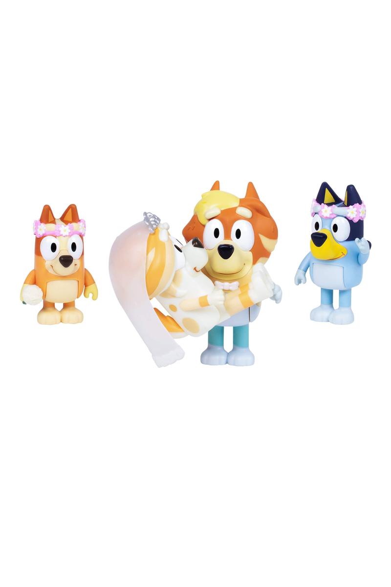 Bluey 4pk Figure - Weddings Time
