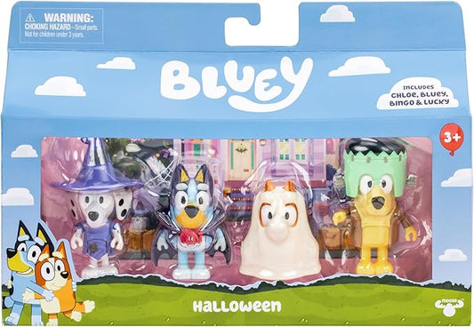 Bluey 4pk Figure - Halloween