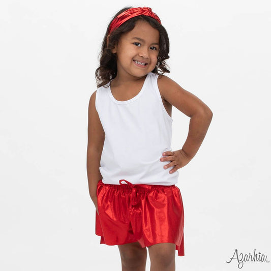 Red Shimmer Butterfly Short