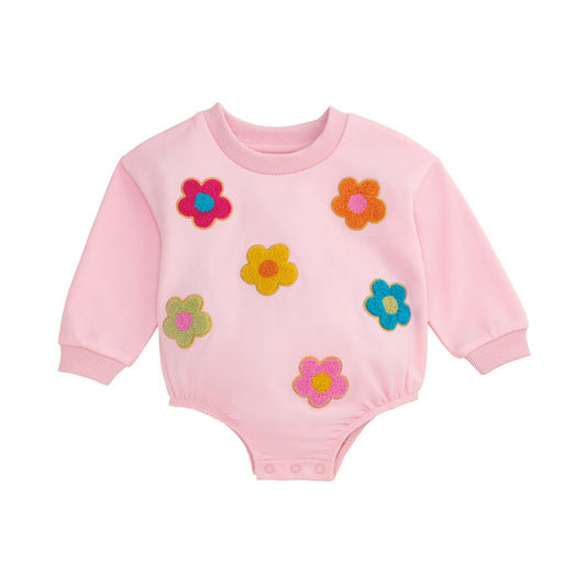 Flower Baby Sweatshirt Bubble