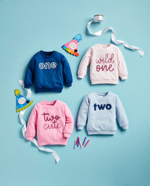 Blue 1st Birthday Sweatshirt