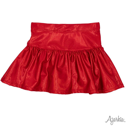 Red Shimmer Skort
