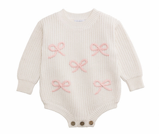 Bow Chainstitch Sweater Bubble