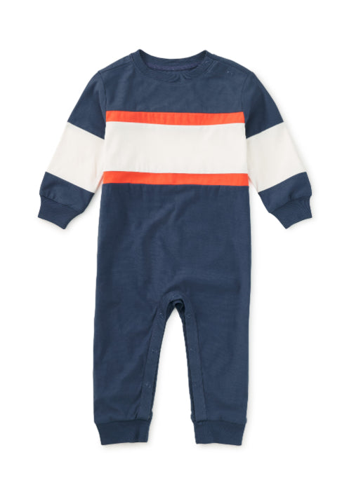 Colorblock Rugby Romper