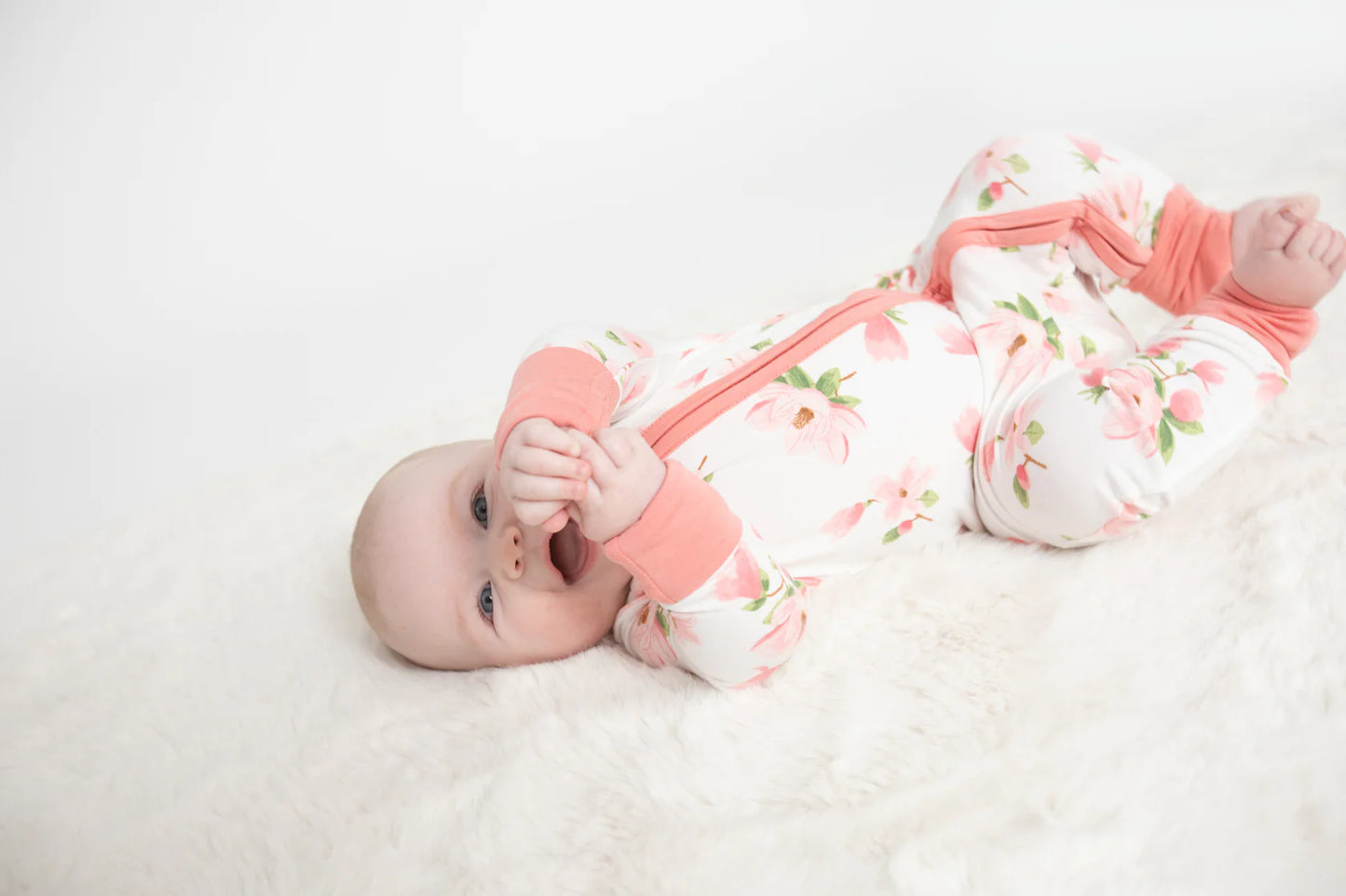 Sweet Magnolias Zip Romper