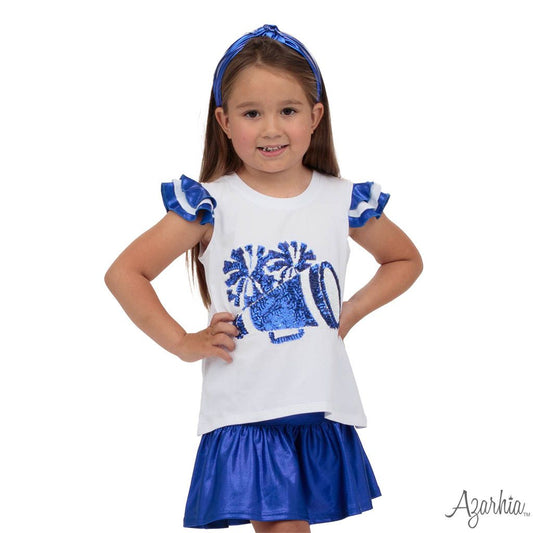 Royal Blue Shimmer Skort