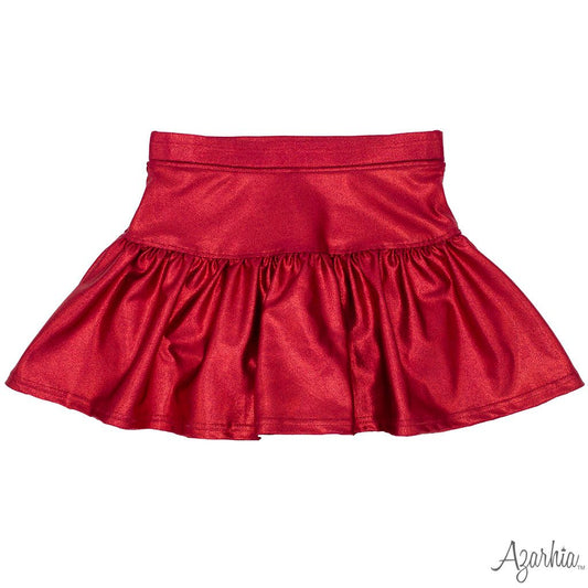 Crimson Shimmer Skort