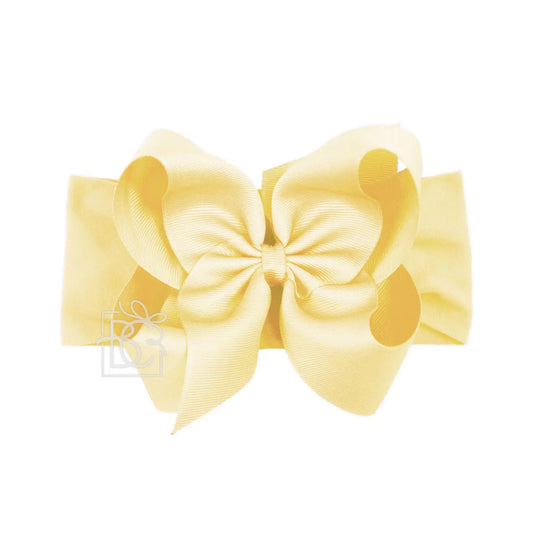 Light Yellow 5.5" Headband Bow