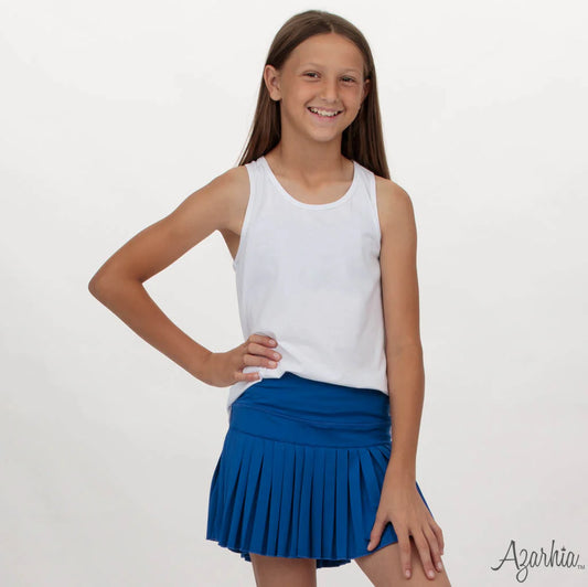 Royal Blue Pleated Skort