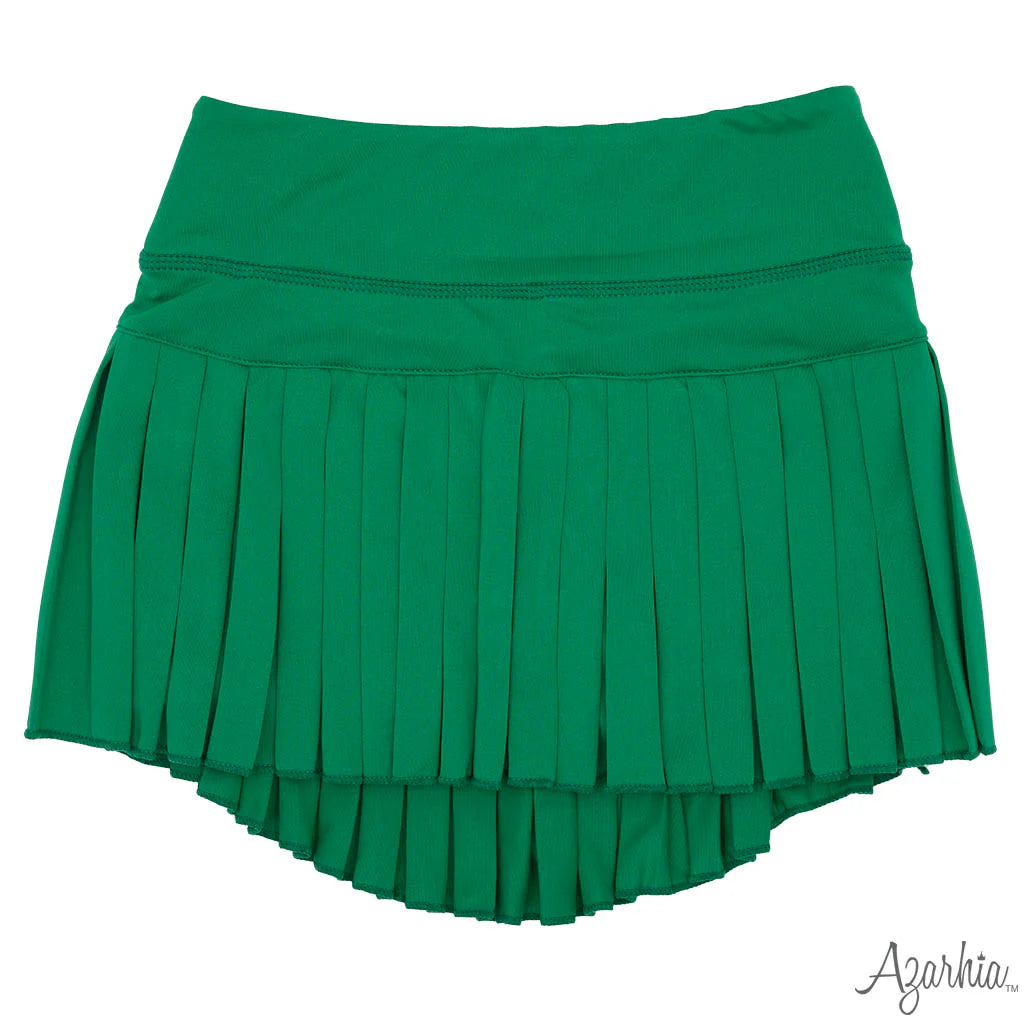 Kelly Green Pleated Skort