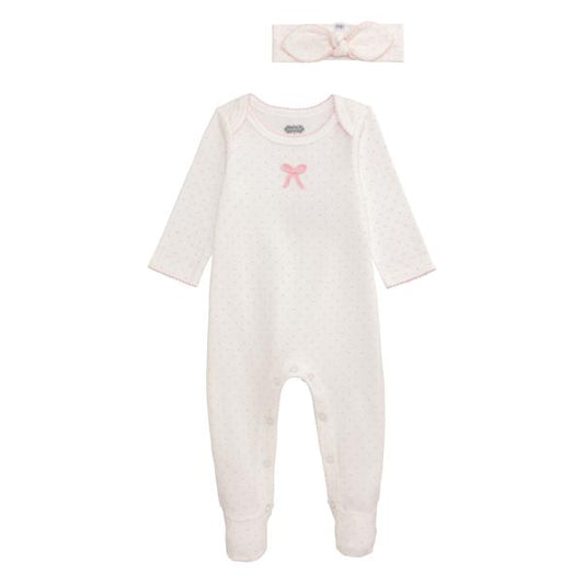 Bow Print Baby Sleeper