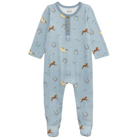Blue Horseshoe Baby Sleeper