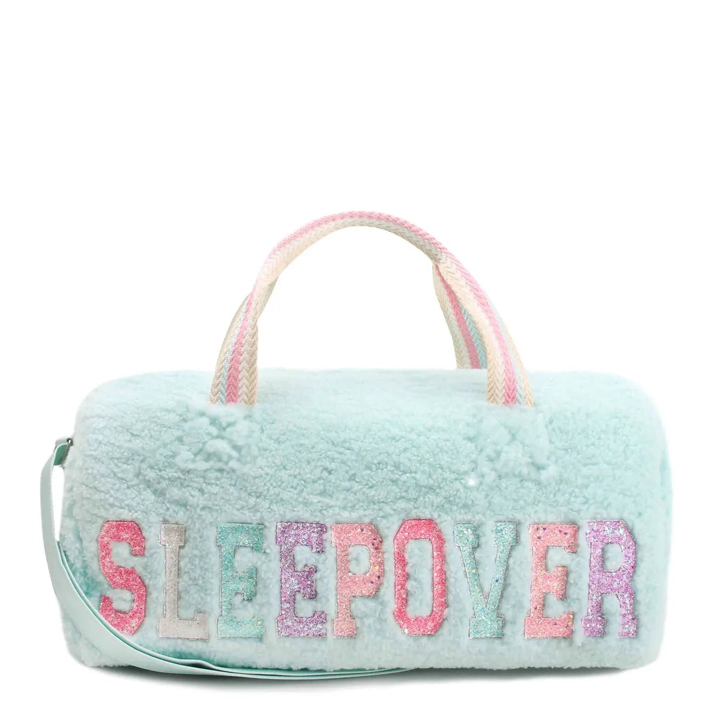 Sleepover' Sherpa Barrel Duffle Bag