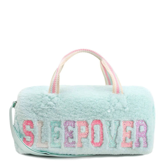 Sleepover' Sherpa Barrel Duffle Bag