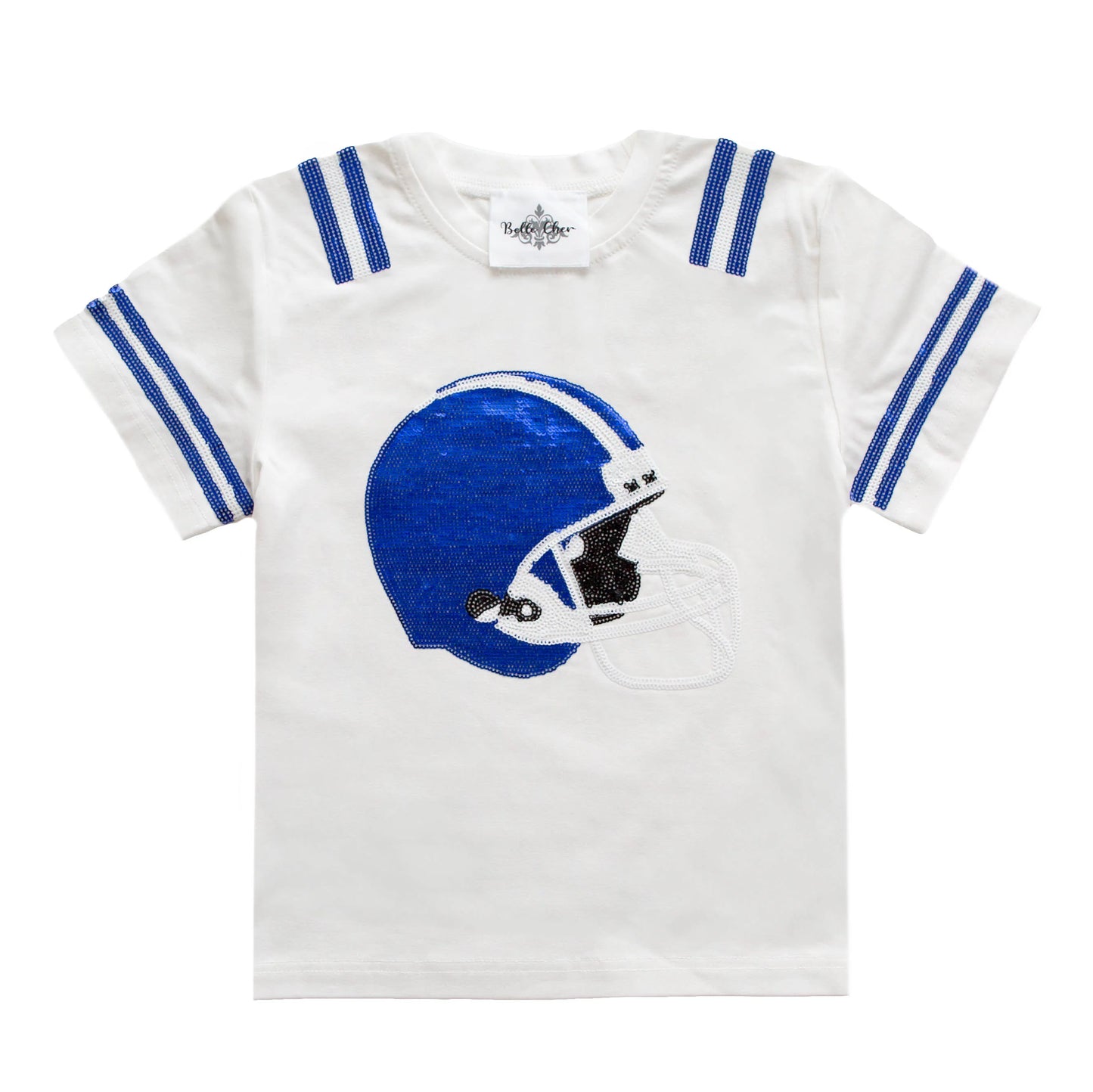 Royal Blue & White Helmet Shirt