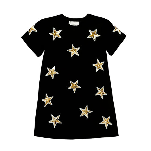 Black & Gold Star Dress
