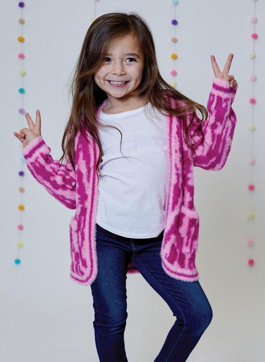 Go Go Pink Combo Cardigan