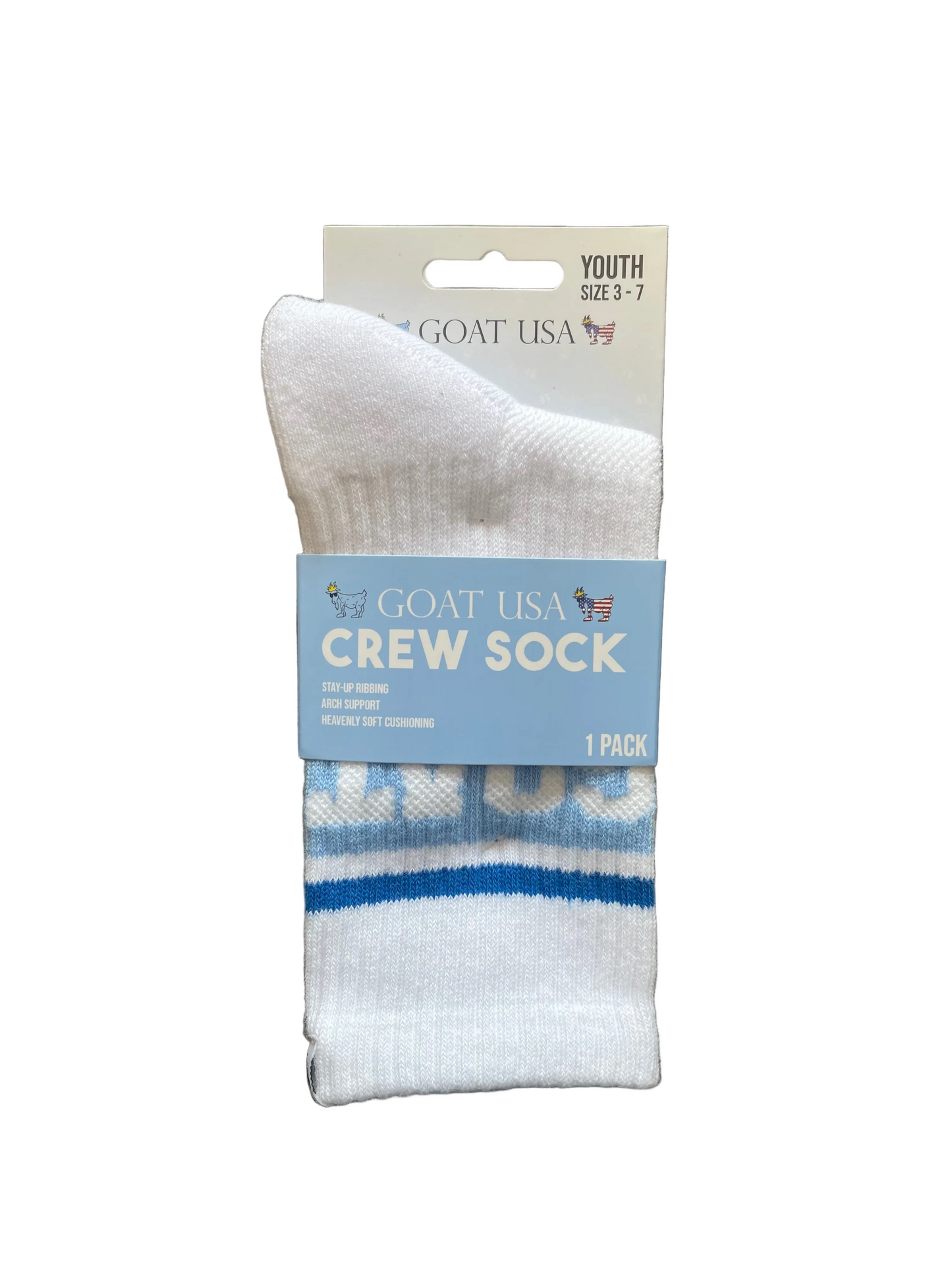 Vintage Carolina Blue/White Socks