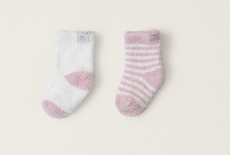 Pink Peonie Baby Heart Sock Set