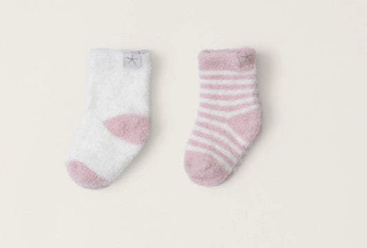 Pink Peonie Baby Heart Sock Set