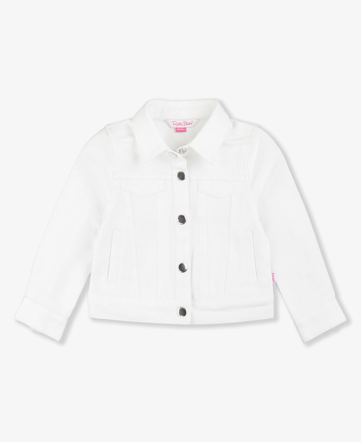 White Stretch Denim Jacket