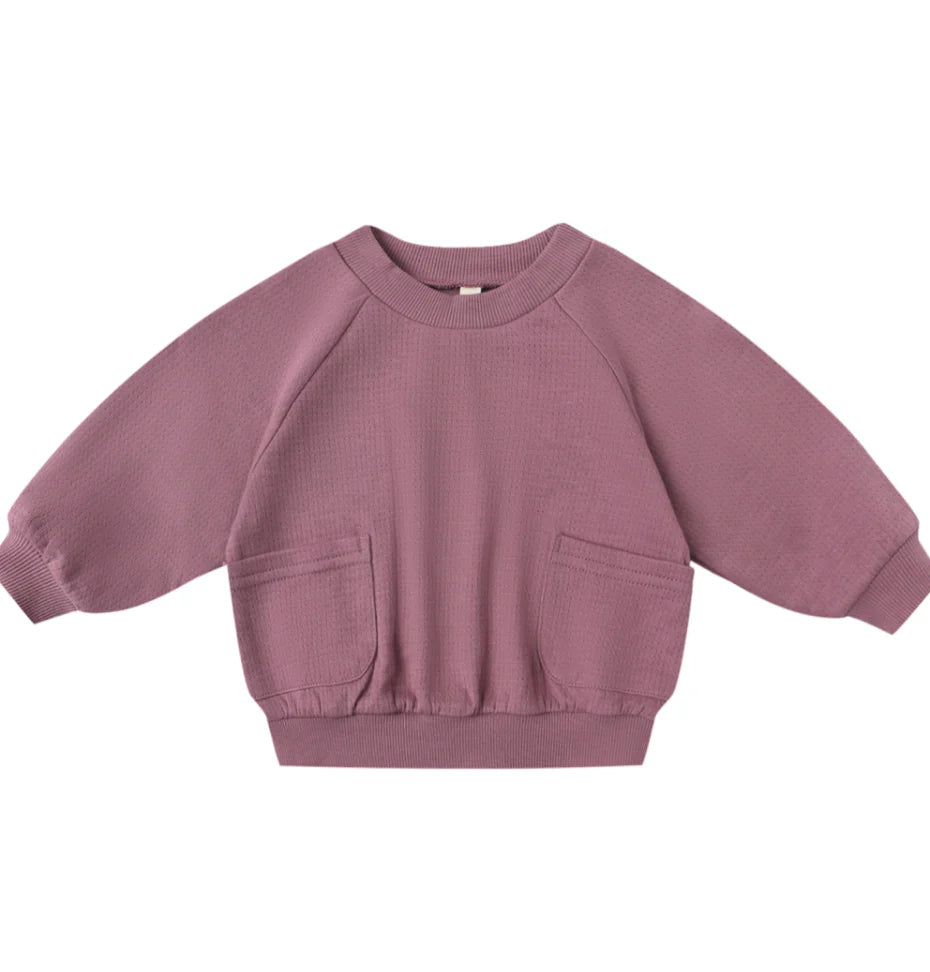Pocket Sweatshirt, Mulberry
