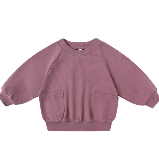 Pocket Sweatshirt, Mulberry