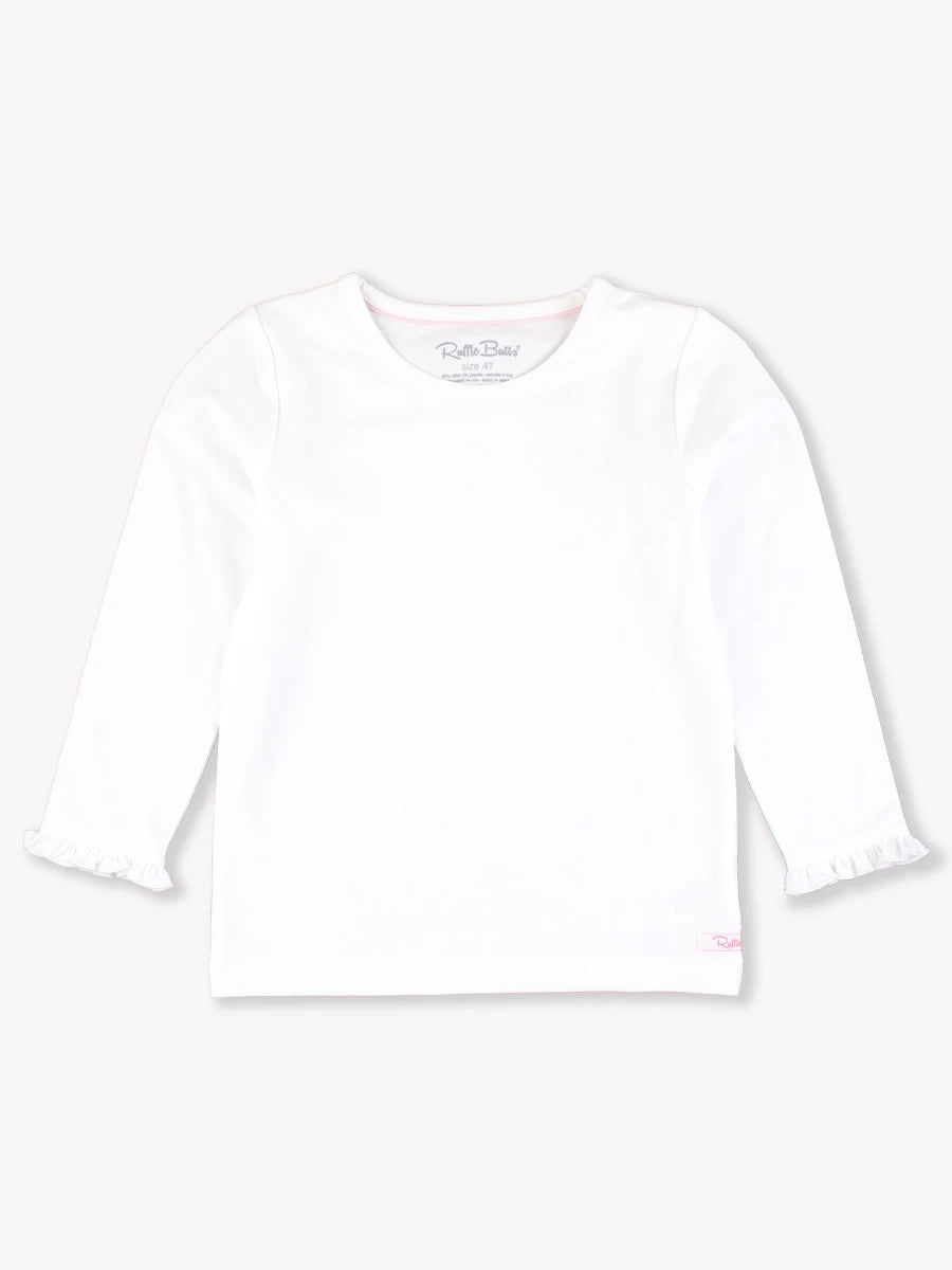 White Knit Layering Tee