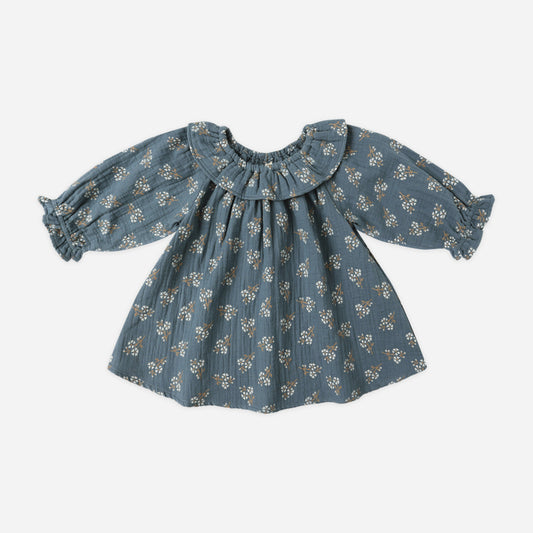 Long Sleeve Isla Dress | Blue Floral