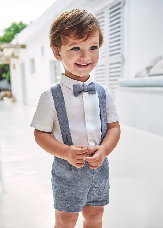 3PC Bow Tie Bermuda Set