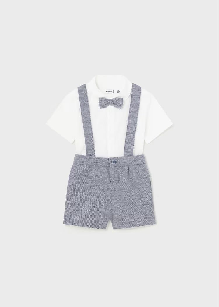 3PC Bow Tie Bermuda Set