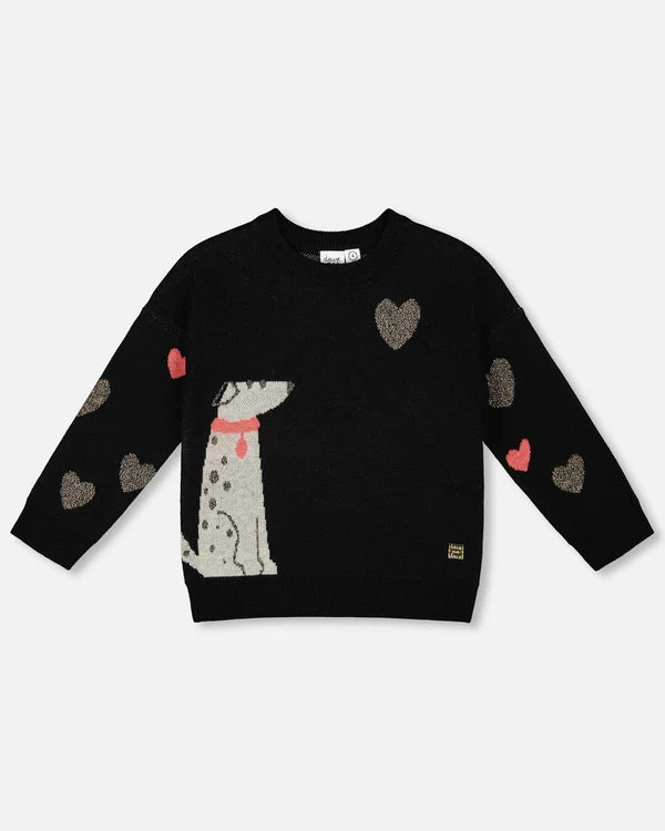 Dalmatian And Hearts Sweater