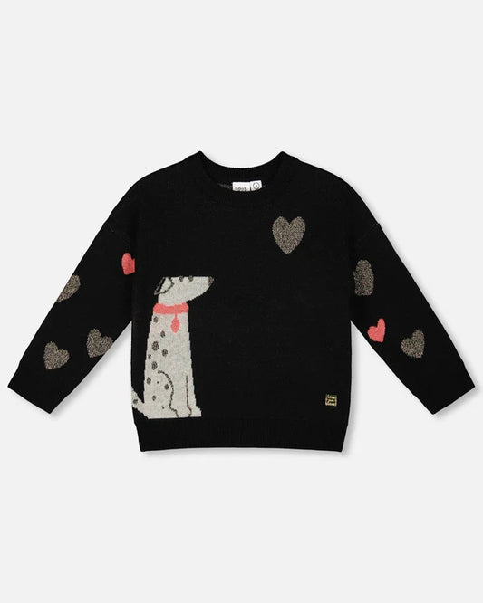 Dalmatian And Hearts Sweater
