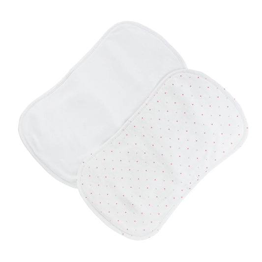 Pink Dots Burp Cloth Set