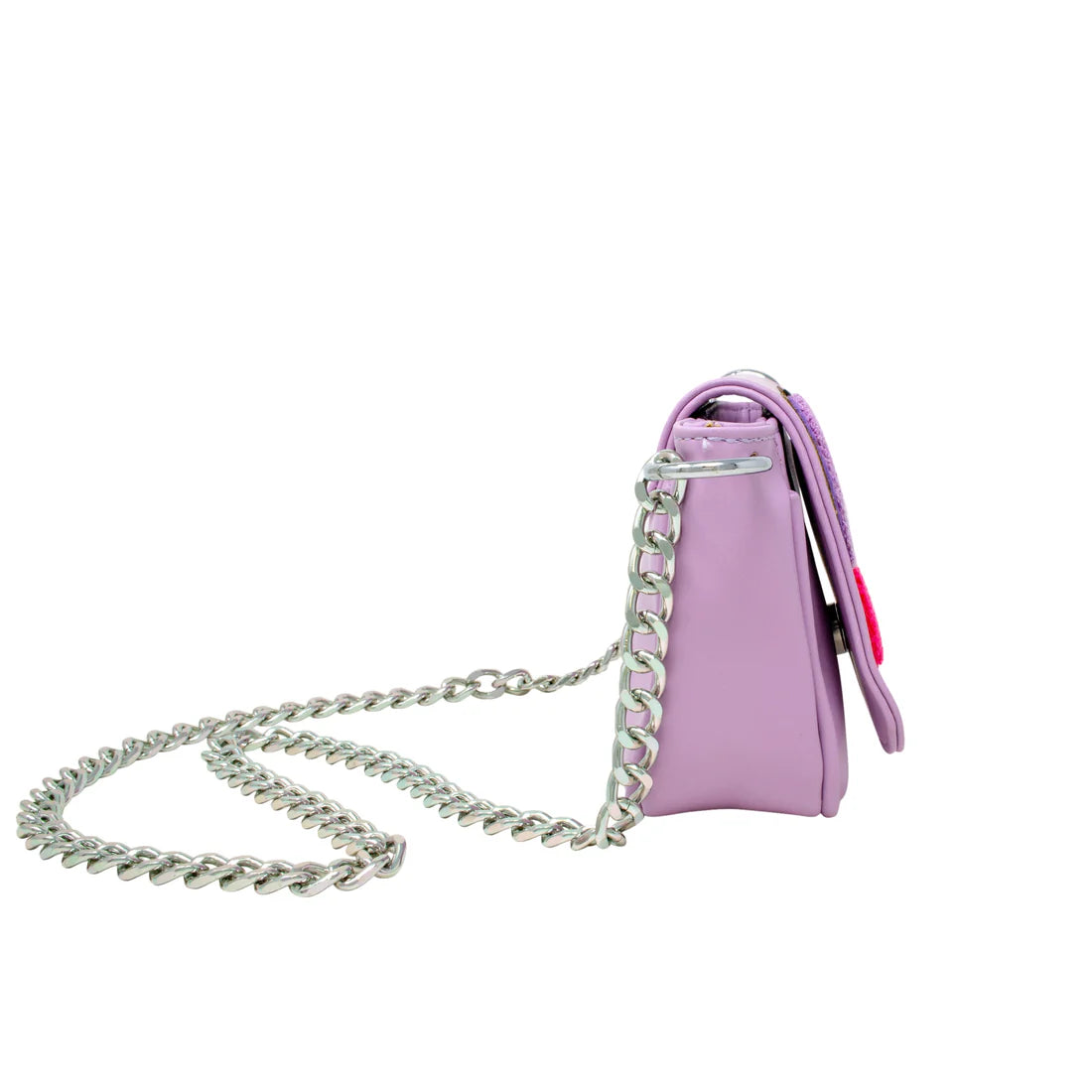 Purple Crossbody Patch Handbag