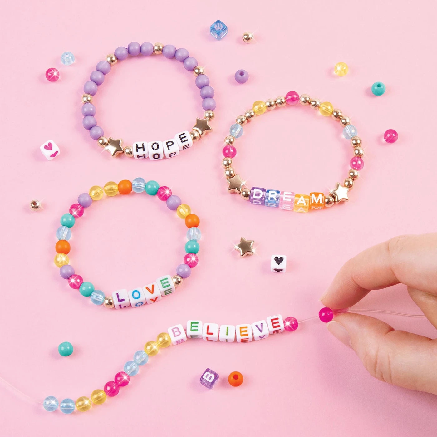Say Yes! Alphabet Bead Bracelet Set