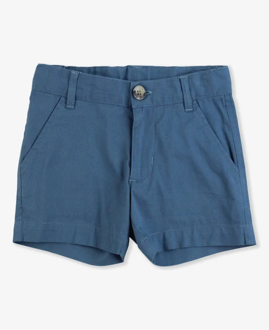 Indigo Stretch Chino Shorts