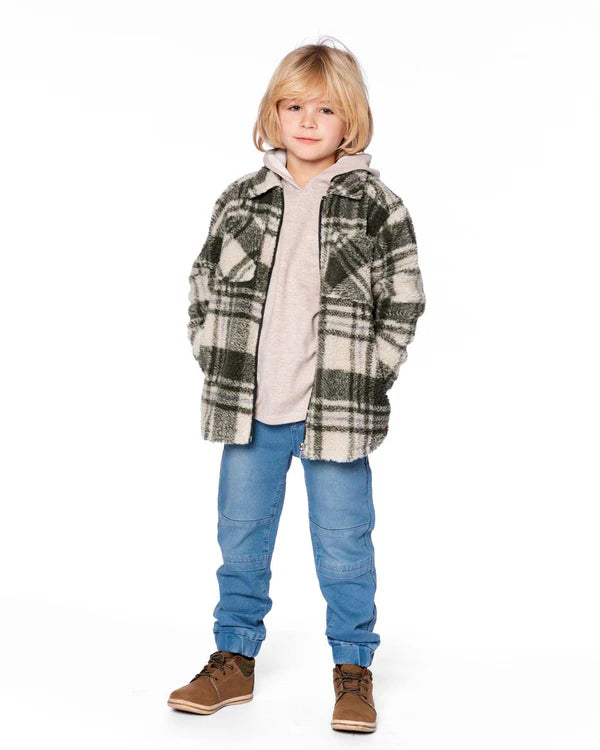 Sherpa Plaid Overshirt