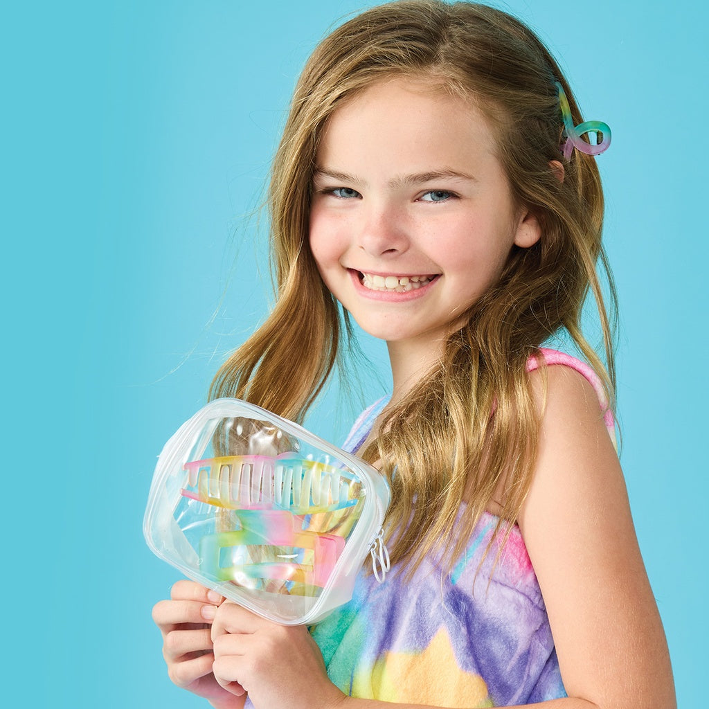 Rainbow Clips in Reusable Pouch