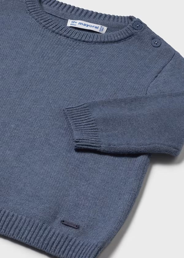 Whale Heather Basic Sweater